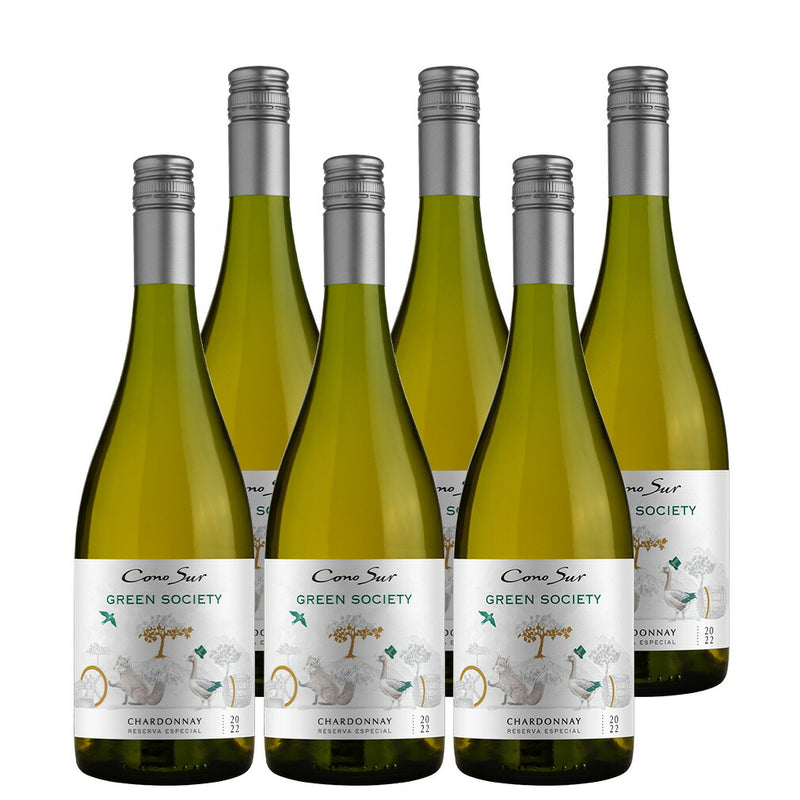 Cono Sur GREEN SOCIETY Chardonnay 750ml 6 Bottle