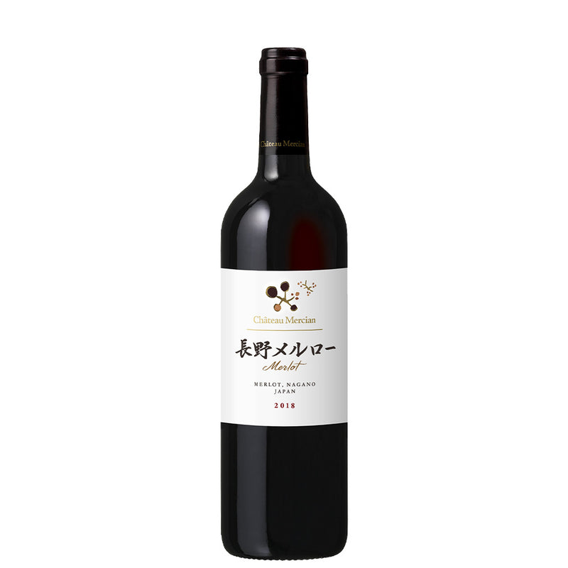 Chateau Mercian Nagano Merlot 750ml, 1 Bottle, Red Wine, Nagano Prefecture, Japanese Wine, Domestic Wine"