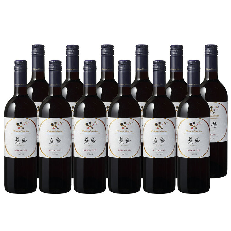 Chateau Mercian Aiakane 750ml 12bottle Dry Red Wine - Japanese Wine from Yamanashi