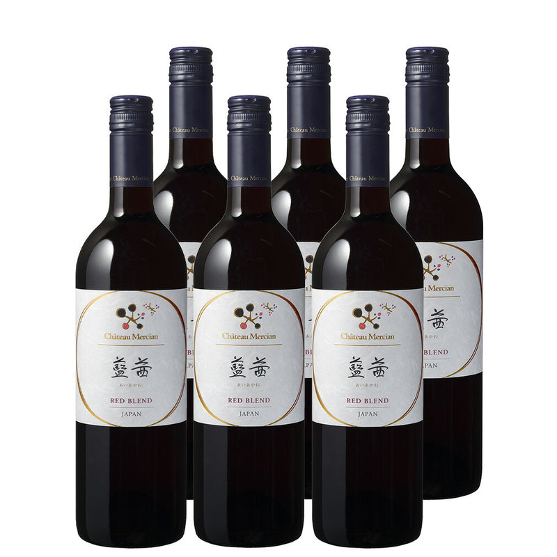 Chateau Mercian Aiakane 750ml 6bottle Dry Red Wine - Japanese Wine from Yamanashi