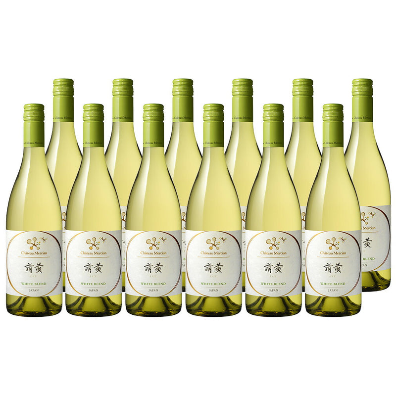 Chateau Mercian Moegi 750ml 12bottle Dry White Wine - Japanese Wine from Yamanashi, Koshu Variety