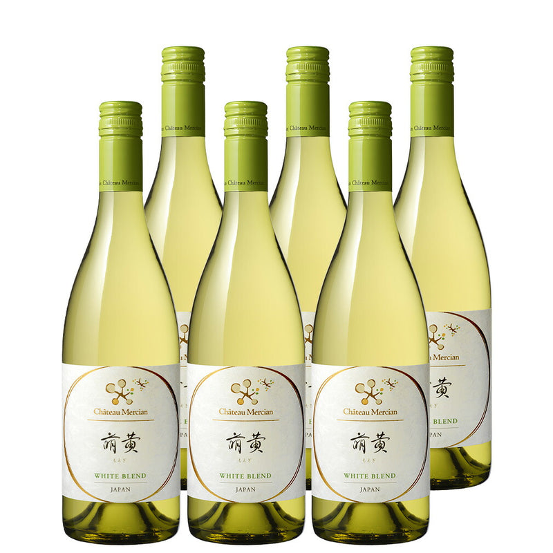 Chateau Mercian Moegi 750ml 6bottle Dry White Wine - Japanese Wine from Yamanashi, Koshu Variety