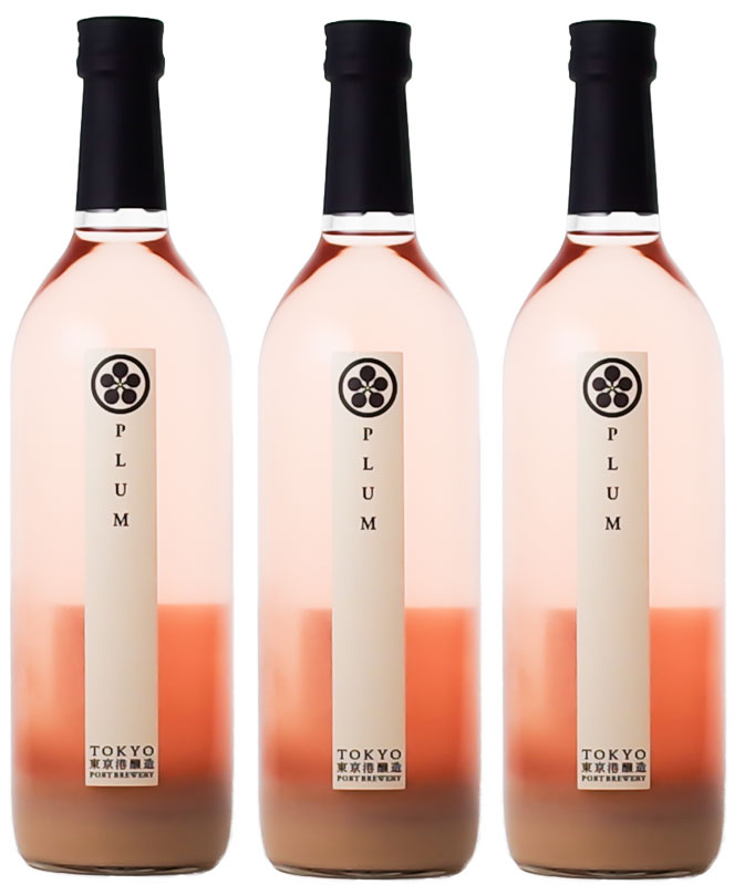 [3btls] 8% Liqueur Plum 720ml ×3 bottles