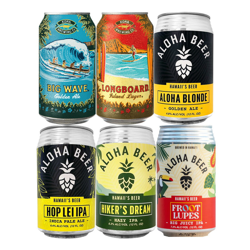 Kona Beer Aloha Beer 6 types 6 cans drinking comparison set