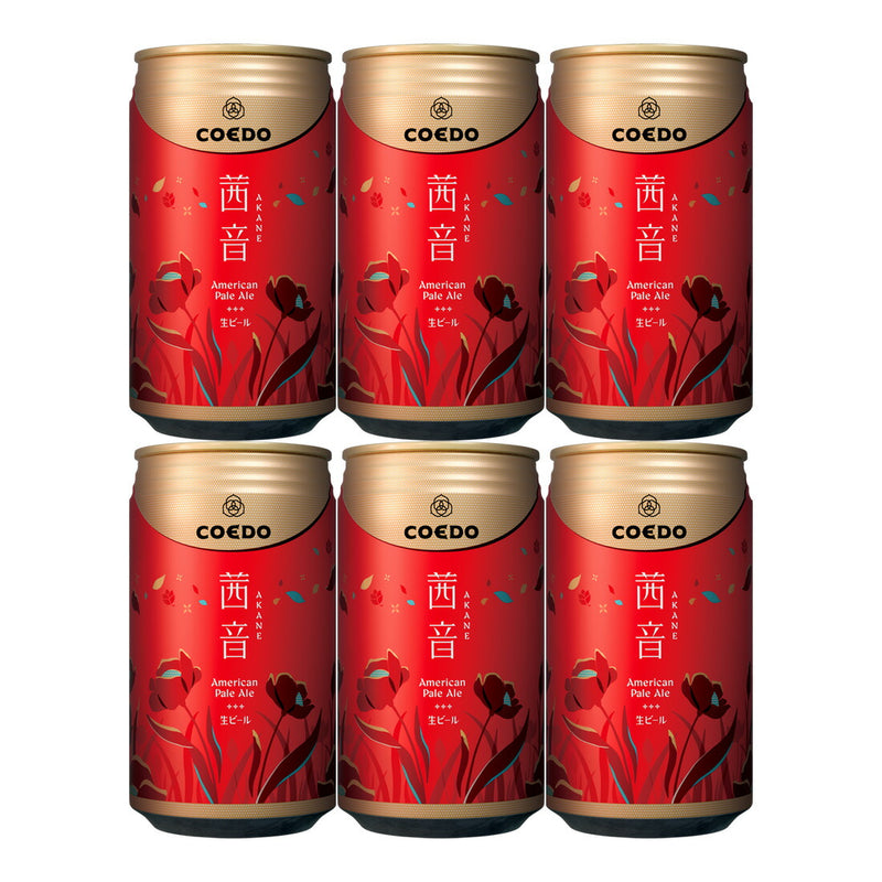 COEDO Beer Akane 350ml x 6 btls beer autumn special