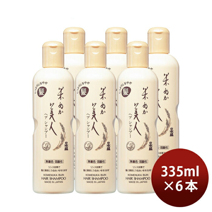 Nihonsakari. Komenukabijin. Hair shampoo 335ml x 6