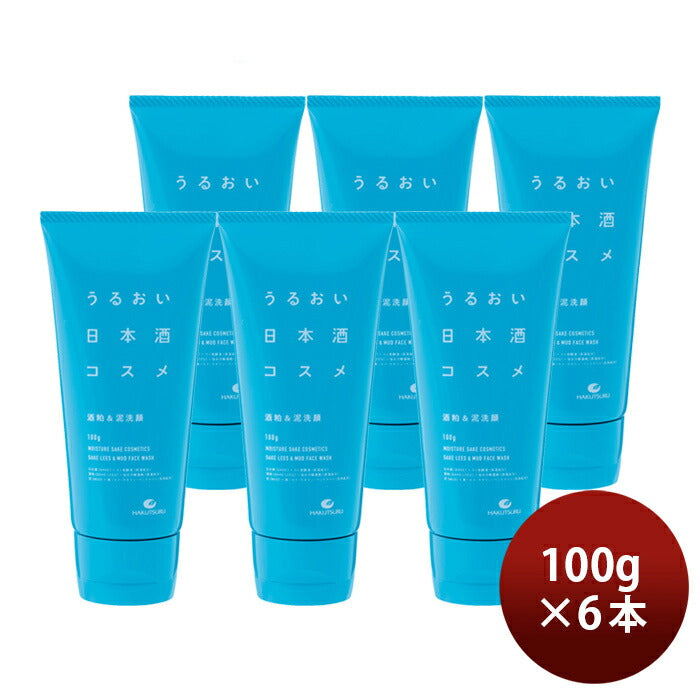 Hakutsuru. Uruoi Sake Cosmetics. Clay Cleansing Foam with Sake Lees 100g x 6